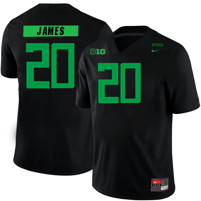 Jordan James Oregon Jersey,Oregon Ducks Football Uniforms Youth-Alternate Black